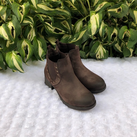 Electric Karma Shoes Electric Karma Brown Studded Ankle Niko Boot